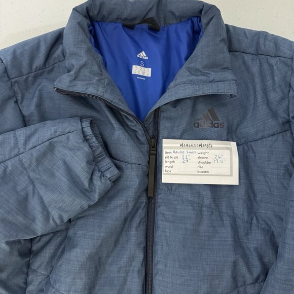 NEW Adidas BSC Performance Insulated Jacket Blue CZ0617 Men’s Size Small - Picture 12 of 16